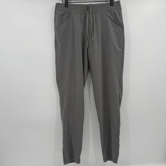 North Face Pants Women 10 Gray Lightweight Stretch Tapered Gorpcore Pockets - Picture 1 of 14